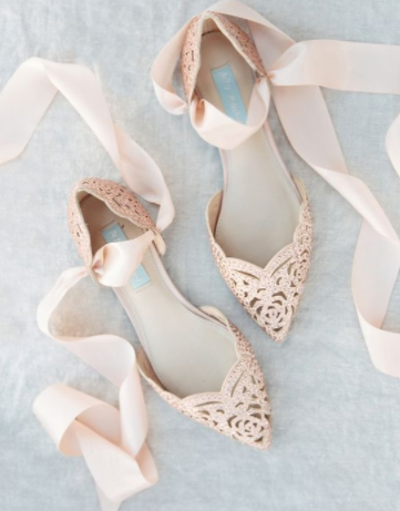 bridal ballet slippers