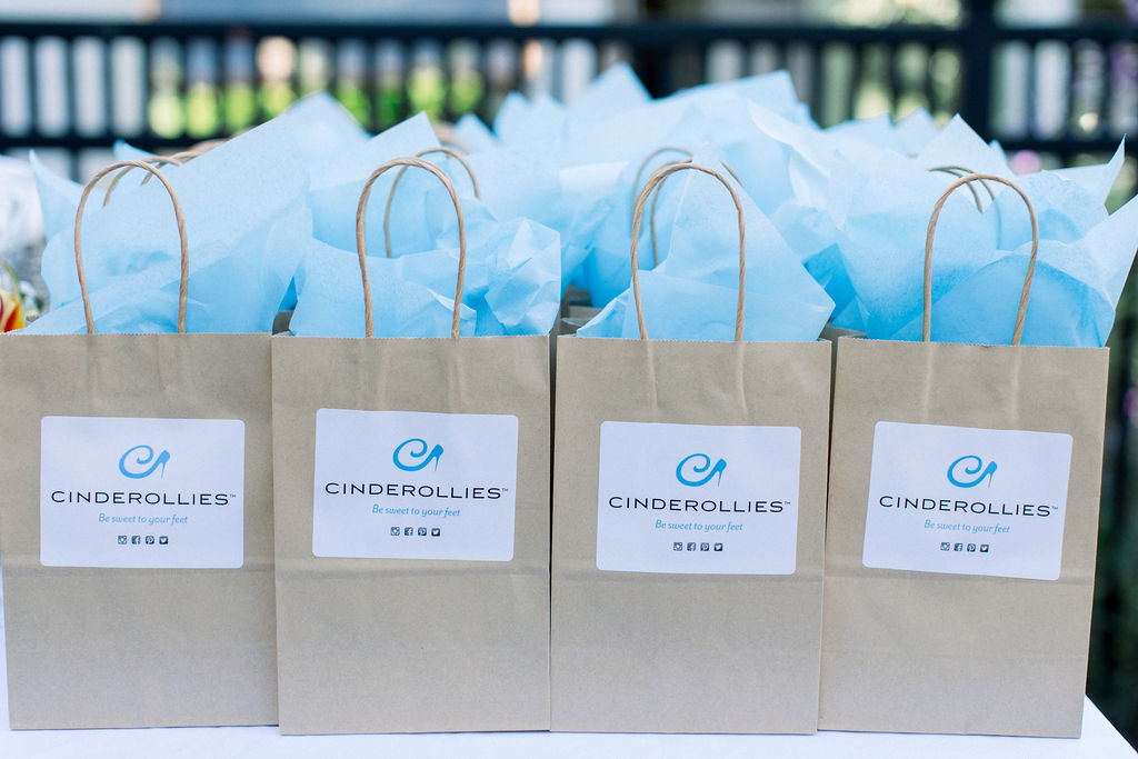 Cinderollies bridal party gift bags